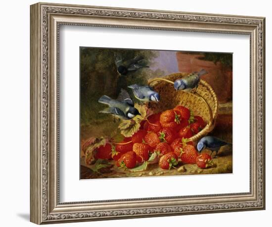 A Feast of Strawberries (Blue Tits) by Eloise Harriet Stannard-Eloise Harriet Stannard-Framed Giclee Print