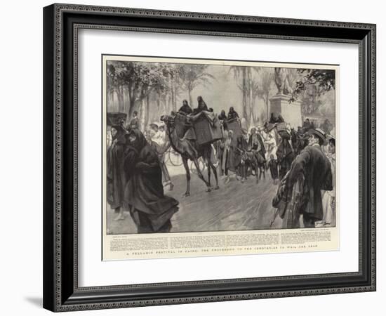 A Fellahin Festival in Cairo, the Procession to the Cemeteries to Wail the Dead-null-Framed Giclee Print