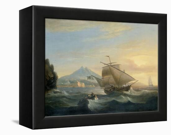 A Felucca off the North African Coast, 1825-Thomas Luny-Framed Premier Image Canvas