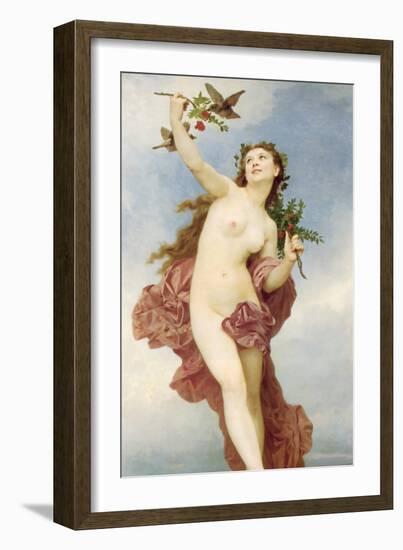 A Female as Day-William Adolphe Bouguereau-Framed Art Print