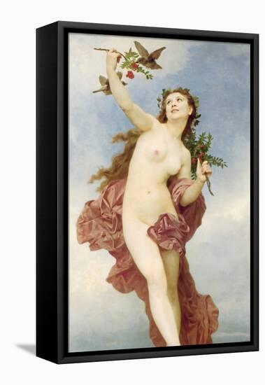 A Female as Day-William Adolphe Bouguereau-Framed Stretched Canvas