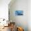 A Female Bowhead Whale Swims with Her Calf Through Ocean Waters-null-Framed Stretched Canvas displayed on a wall