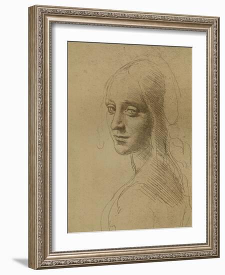 A Female Head, C1472-C1519 (1883)-Leonardo da Vinci-Framed Giclee Print