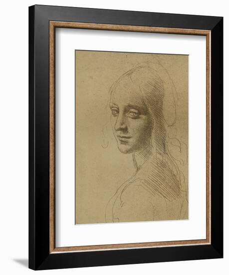 A Female Head, C1472-C1519 (1883)-Leonardo da Vinci-Framed Giclee Print