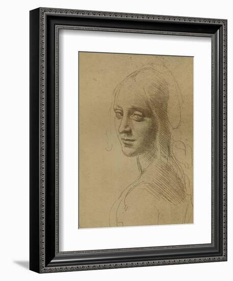 A Female Head, C1472-C1519 (1883)-Leonardo da Vinci-Framed Giclee Print