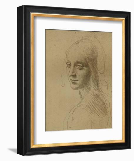 A Female Head, C1472-C1519 (1883)-Leonardo da Vinci-Framed Giclee Print