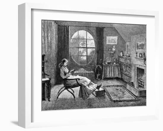 A Female Student at Cambridge University, 1873-null-Framed Giclee Print