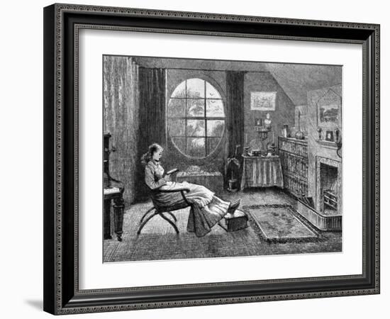 A Female Student at Cambridge University, 1873-null-Framed Giclee Print