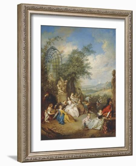 A Fete Champetre During the Grape Harvest-Jean-Baptiste Joseph Pater-Framed Giclee Print