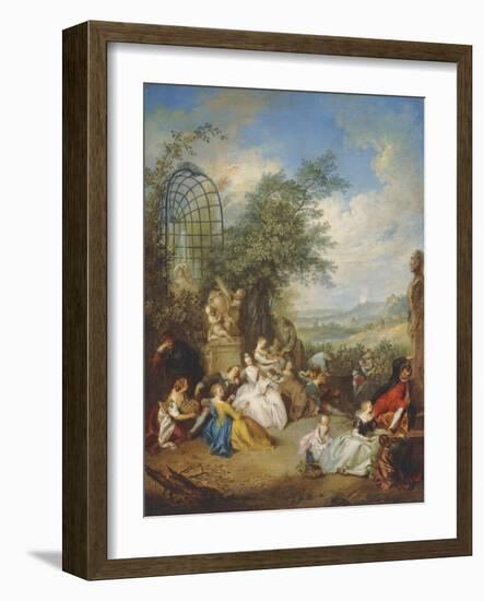 A Fete Champetre During the Grape Harvest-Jean-Baptiste Joseph Pater-Framed Giclee Print