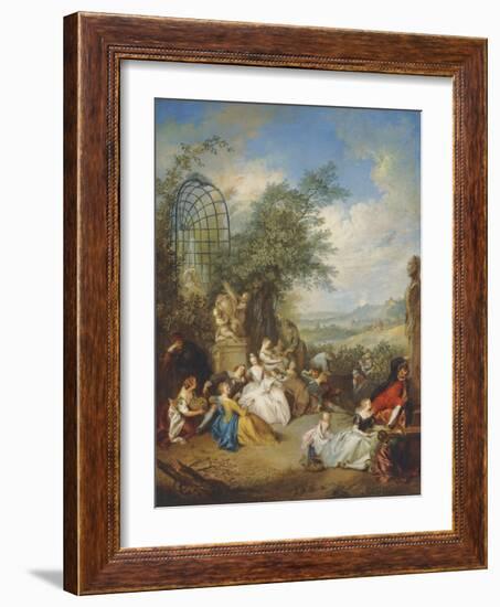 A Fete Champetre During the Grape Harvest-Jean-Baptiste Joseph Pater-Framed Giclee Print