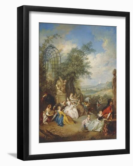 A Fete Champetre During the Grape Harvest-Jean-Baptiste Joseph Pater-Framed Giclee Print