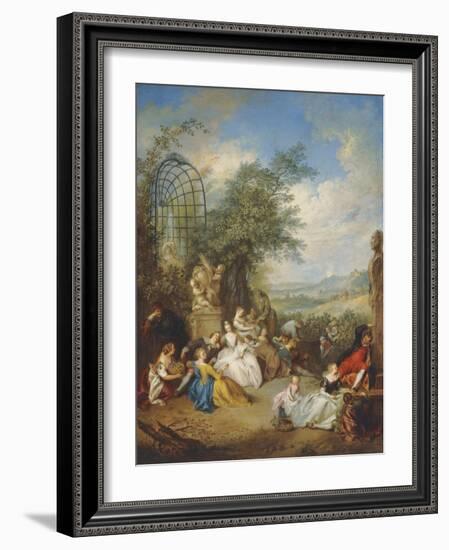 A Fete Champetre During the Grape Harvest-Jean-Baptiste Joseph Pater-Framed Giclee Print