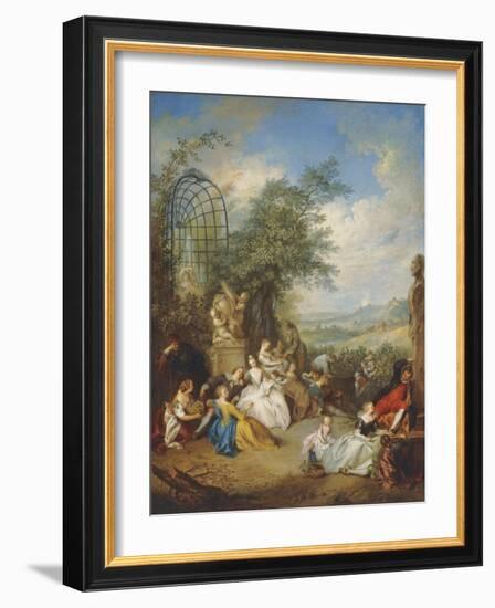 A Fete Champetre During the Grape Harvest-Jean-Baptiste Joseph Pater-Framed Giclee Print