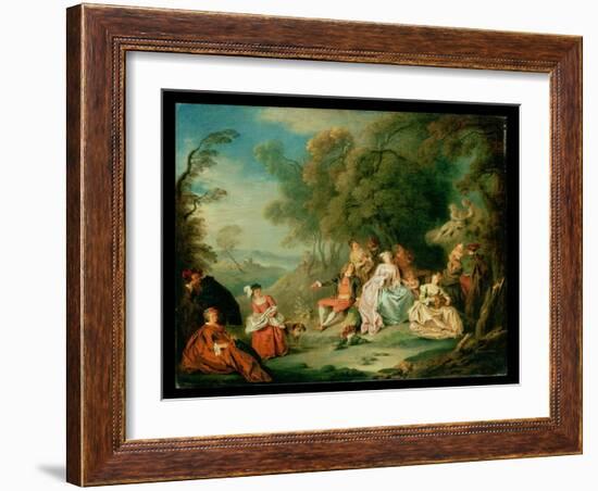 A Fete Champetre-Jean-Baptiste Pater-Framed Giclee Print