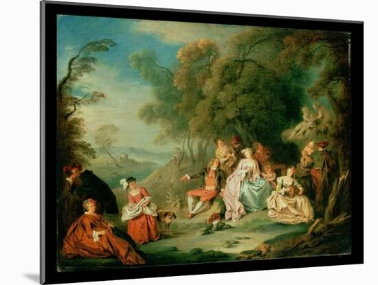 A Fete Champetre-Jean-Baptiste Pater-Mounted Giclee Print