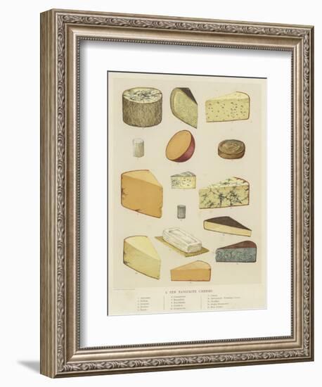 A Few Favourite Cheeses-null-Framed Giclee Print