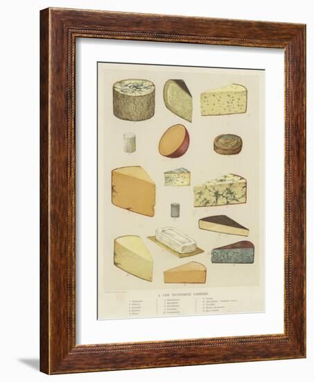 A Few Favourite Cheeses-null-Framed Giclee Print