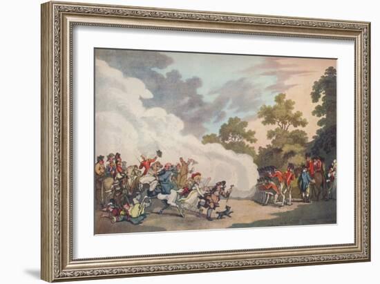 A Field Day in Hyde Park, 1789, (1914)-Thomas Malton II-Framed Giclee Print