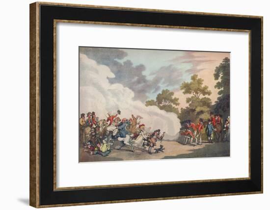 A Field Day in Hyde Park, 1789, (1914)-Thomas Malton II-Framed Giclee Print