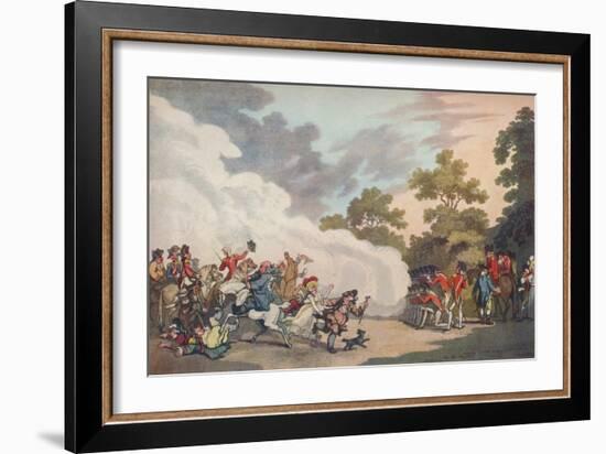 A Field Day in Hyde Park, 1789, (1914)-Thomas Malton II-Framed Giclee Print