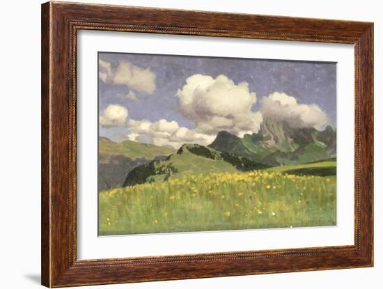 A Field of Marigolds, Lower Alps, 1902-Adrian Scott Stokes-Framed Giclee Print