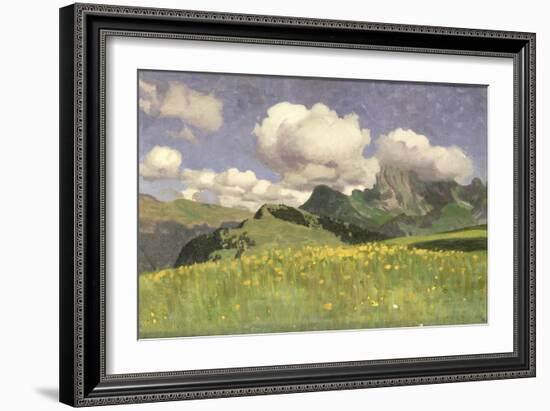 A Field of Marigolds, Lower Alps, 1902-Adrian Scott Stokes-Framed Giclee Print