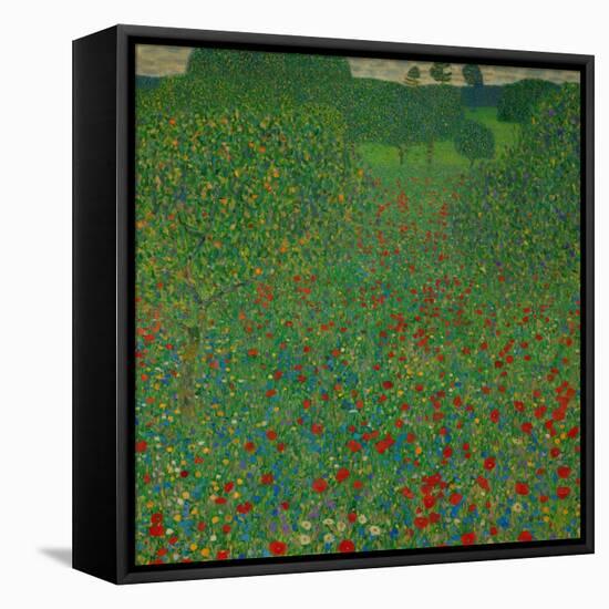 A Field of Poppies, 1907-Gustav Klimt-Framed Premier Image Canvas