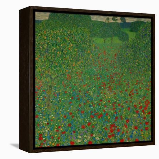A Field of Poppies, 1907-Gustav Klimt-Framed Premier Image Canvas