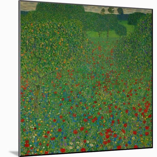 A Field of Poppies, 1907-Gustav Klimt-Mounted Giclee Print