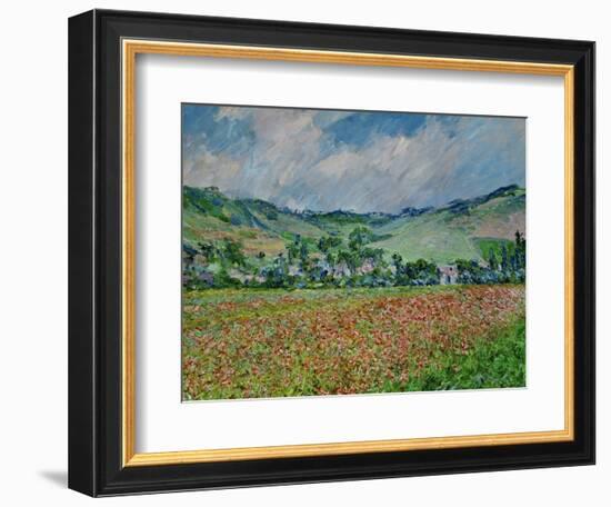 A Field of Poppies-Claude Monet-Framed Giclee Print