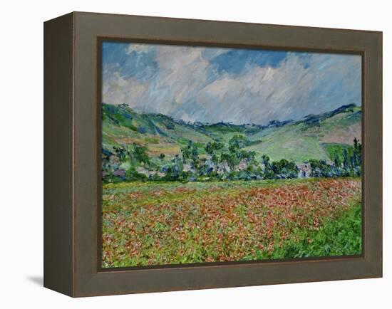 A Field of Poppies-Claude Monet-Framed Premier Image Canvas