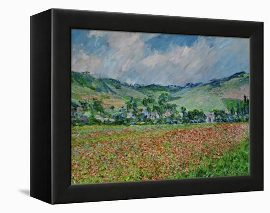 A Field of Poppies-Claude Monet-Framed Premier Image Canvas