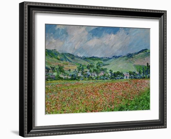 A Field of Poppies-Claude Monet-Framed Giclee Print