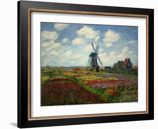 A Field of Tulips in Holland, 1886-Claude Monet-Framed Giclee Print