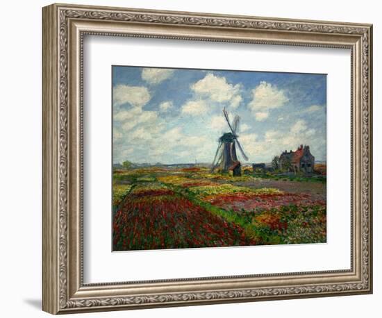 A Field of Tulips in Holland, 1886-Claude Monet-Framed Giclee Print