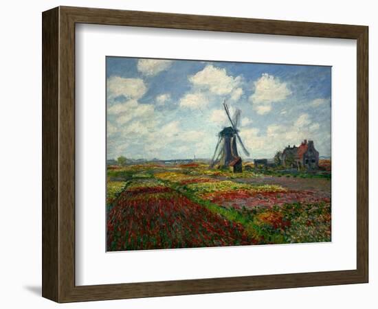 A Field of Tulips in Holland, 1886-Claude Monet-Framed Giclee Print