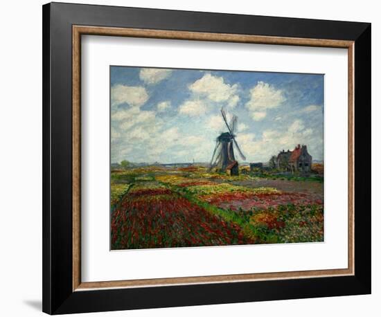 A Field of Tulips in Holland, 1886-Claude Monet-Framed Giclee Print