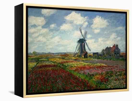 A Field of Tulips in Holland, 1886-Claude Monet-Framed Premier Image Canvas