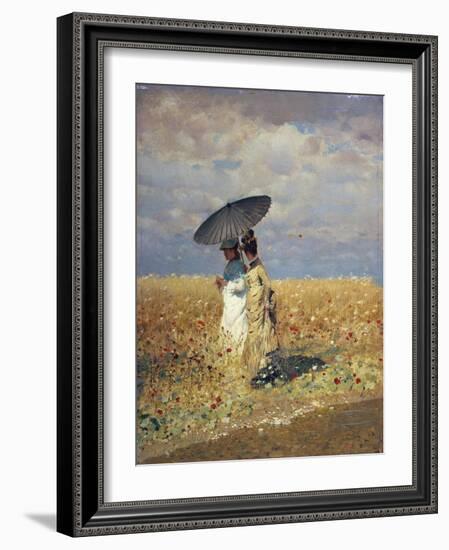 A Field of Wheat-Giuseppe De Nittis-Framed Giclee Print