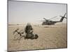 A Field Radio Operator Sets Up Satellite Communication-Stocktrek Images-Mounted Photographic Print