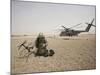 A Field Radio Operator Sets Up Satellite Communication-Stocktrek Images-Mounted Photographic Print