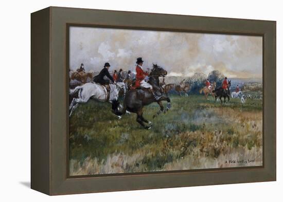 A Field Well in Hand-Gilbert Holiday-Framed Premier Image Canvas