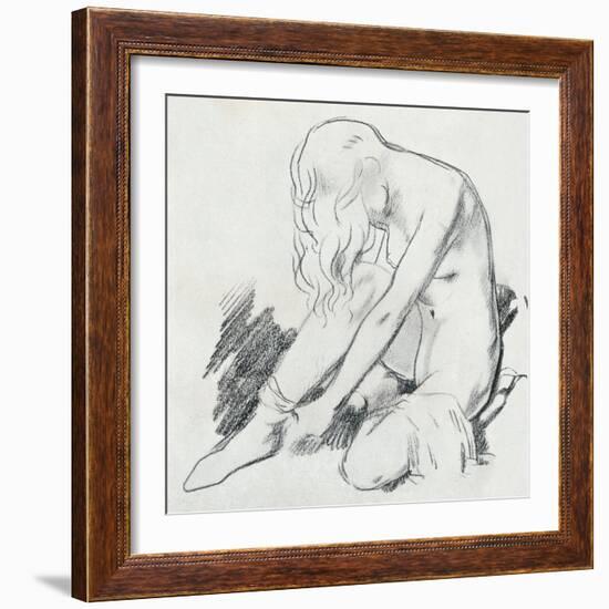 A Figure Study, C20th Century (1932)-William Newenham Montague Orpen-Framed Giclee Print