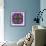 A Filigree Mandala from Color Drawing and Flower Photograph, Layered Work-Alaya Gadeh-Framed Photographic Print displayed on a wall