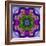 A Filigree Mandala from Color Drawing and Flower Photograph, Layered Work-Alaya Gadeh-Framed Photographic Print