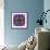 A Filigree Mandala from Color Drawing and Flower Photograph, Layered Work-Alaya Gadeh-Framed Photographic Print displayed on a wall