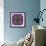 A Filigree Mandala from Color Drawing and Flower Photograph, Layered Work-Alaya Gadeh-Framed Photographic Print displayed on a wall