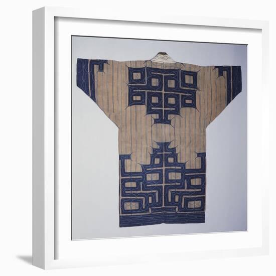 A Fine Ainu Kimono from Japan-null-Framed Giclee Print