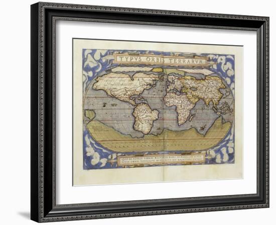 A Fine Coloured Copy, of the Third Edition of the Theatrum in French, circa 1587-Abraham Ortelius-Framed Giclee Print